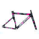 Urbane Frame Set ( Includes Original Seatpost ) - Pattern Black Pink