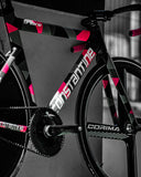 Urbane Frame Set ( Includes Original Seatpost ) - Pattern Black Pink