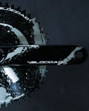 Velocidad VC-2 Marble Disc Crankset - Black White