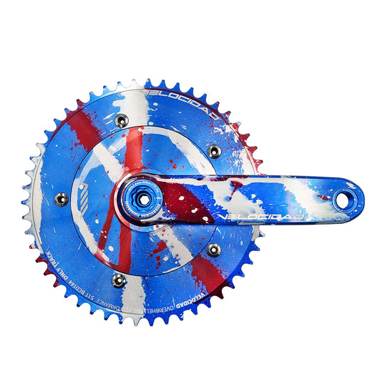 Velocidad VC-2 Marble Disc Crankset - Blue