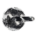 Velocidad VC-2 Marble Disc Crankset - Black White