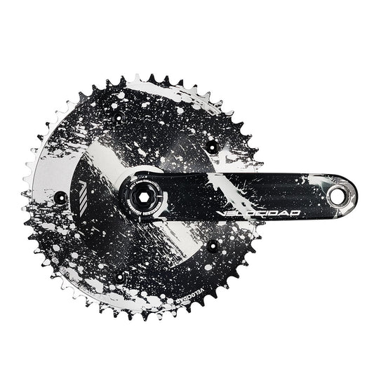 Velocidad VC-2 Marble Disc Crankset - Black White